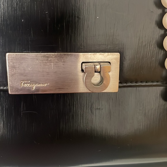 Vintage Salvatore Ferragamo Black Leather Wallet Authentic!! Made In Italy 🇮🇹 - Picture 2 of 15